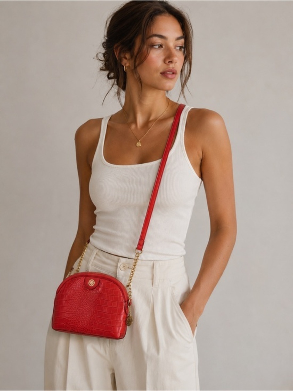 Anne Klein Dome Crossbody Bag